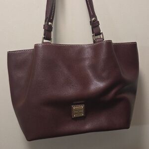 Dooney & Bourke Brown Leather Tote Bag